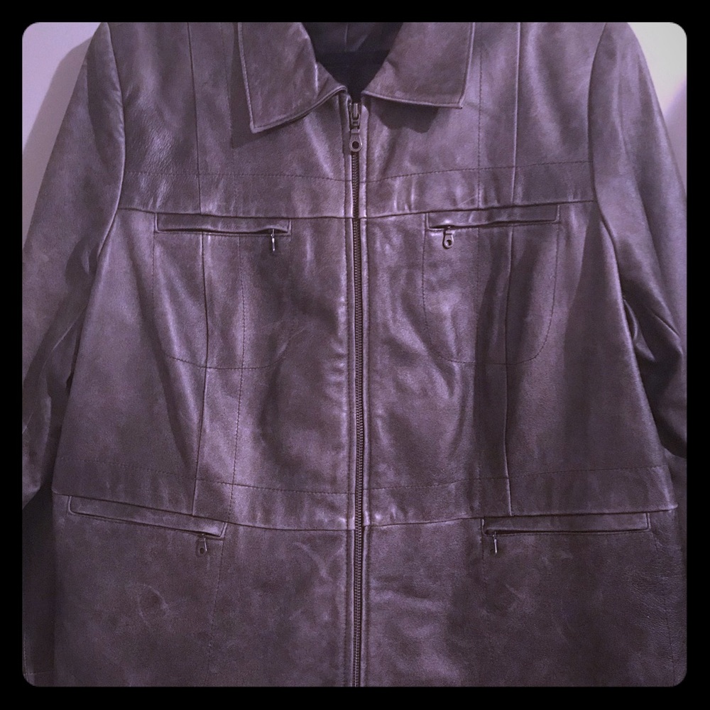 Leather jacket
